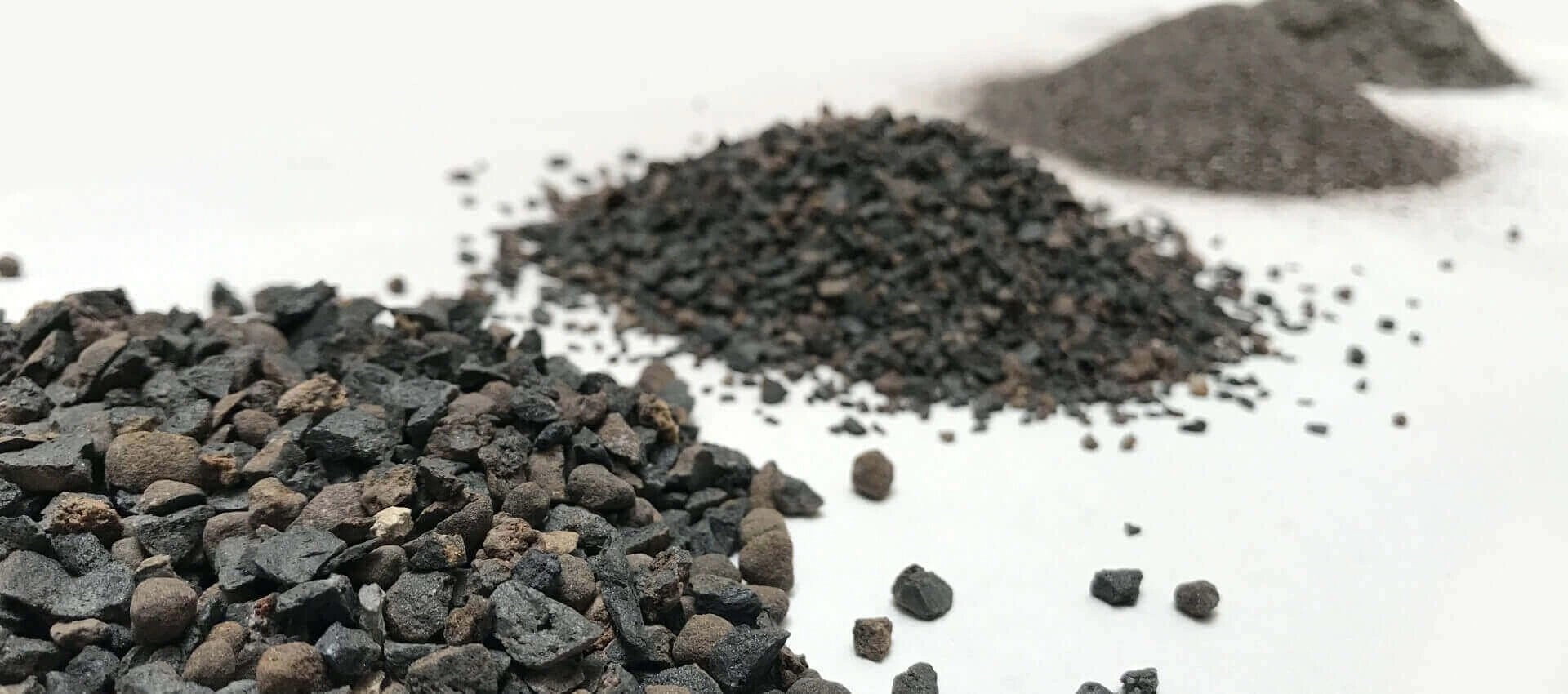 Raw bauxite mineral stockpile at Valbaux Minetech facility
