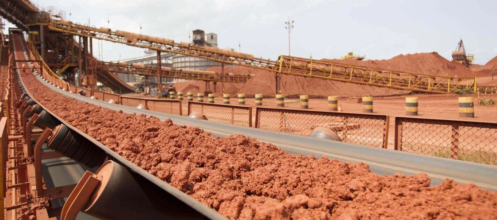 Bauxite processing plant machinery at Valbaux Minetech